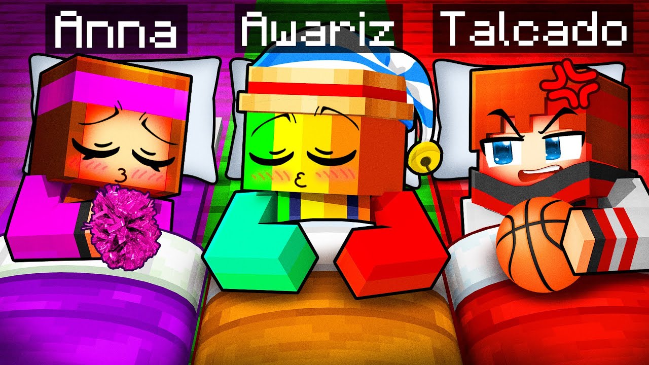 J'ai organisé une SOIRÉE PYJAMA à l'ÉCOLE sur Minecraft !