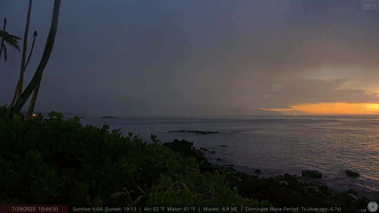 Jul 29, 2025: 1st Tsunami Wave Caught on Camera, North Shore Oahu