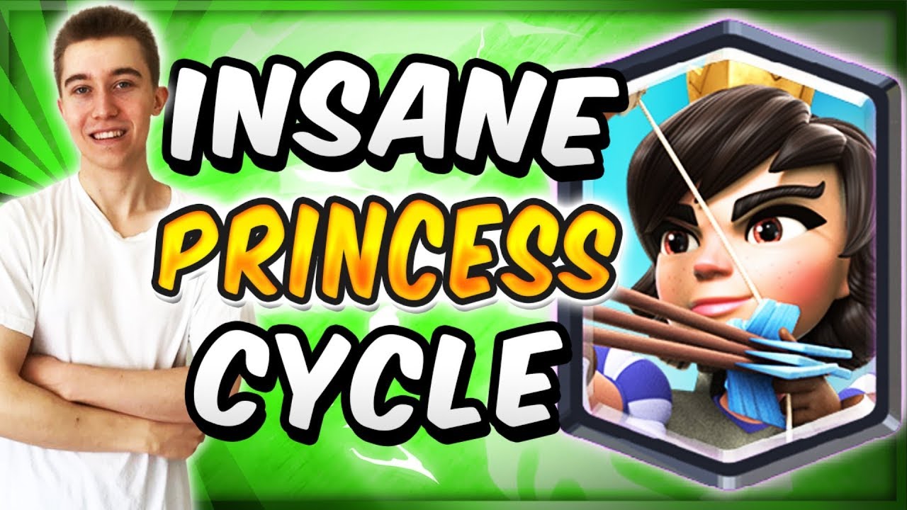 INSANE PRINCESS CYCLE DECK! Fast Cycle Bait Deck — Clash Royale