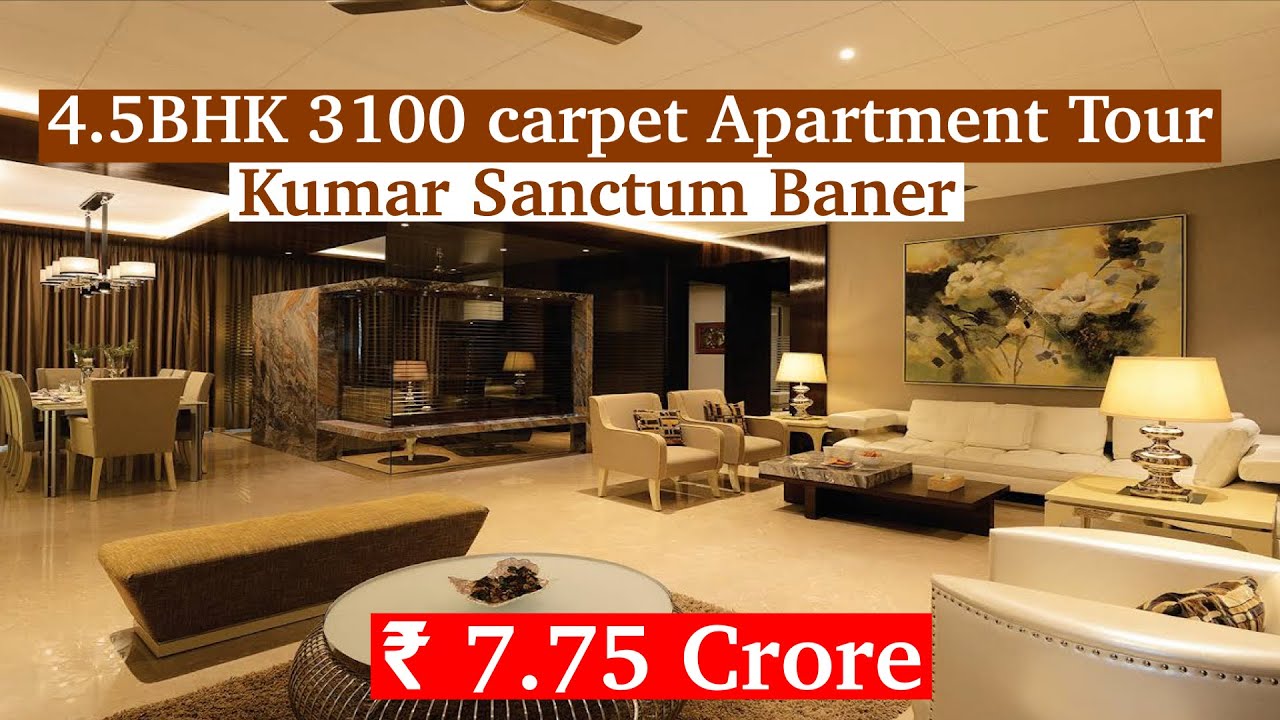 Ultimate Luxury: Inside Kumar Sanctum's Massive 4.5 BHK Apartment in Baner | 3100 Sq Ft Tour