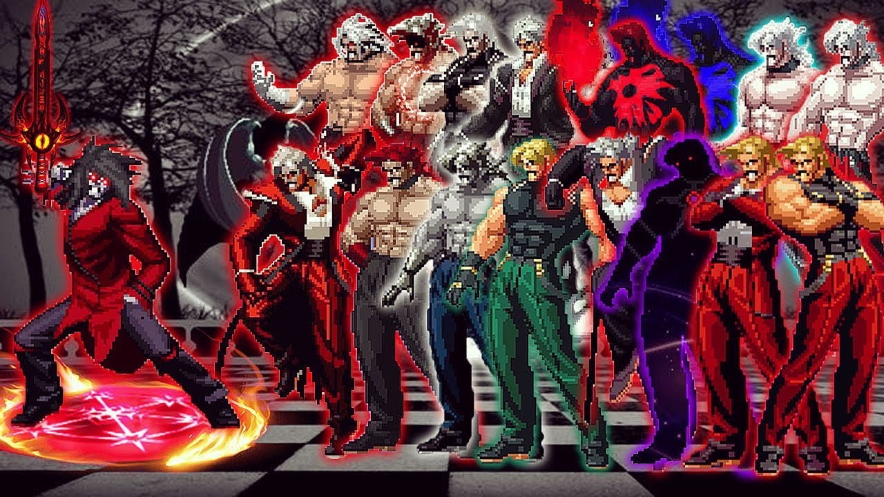 [KOF Mugen] Remus Vs 16 Ultimate Bosses Rugal Team | 1 Vs 16