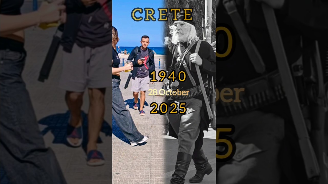 🇬🇷 OXI Day in Rethymno 28 October 1940-2025 / День О́хи Нет / Видео Фото Honor 400 pro