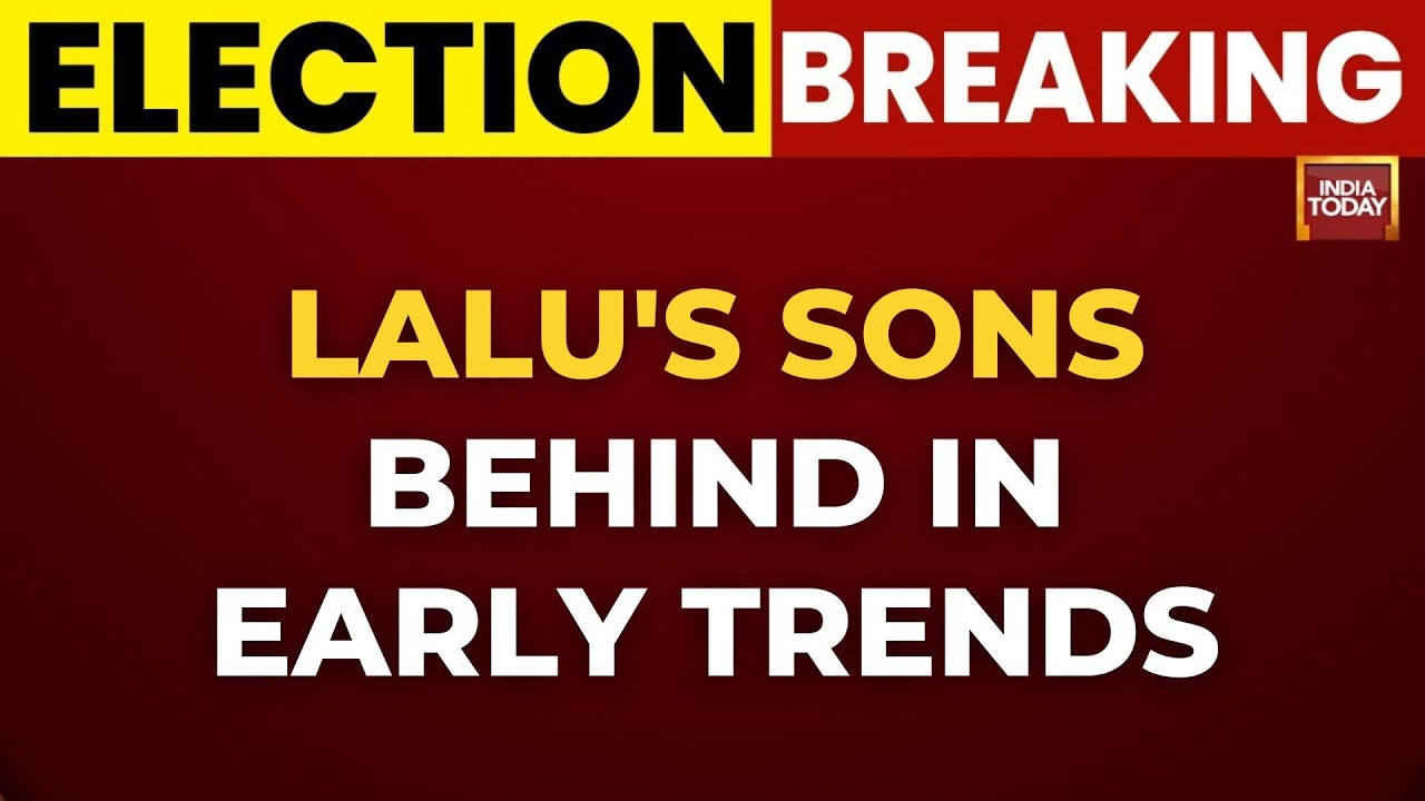 Bihar Results: Tejashwi Yadav Trails, BJP-JDU Sweep; Lalu's Sons Behind in Early Trends