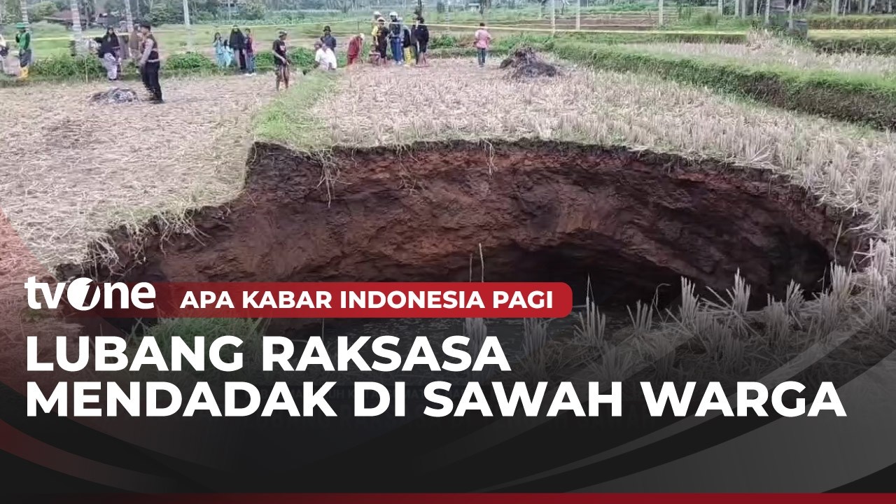 Pantauan Langsung Lubang Raksasa di Tengah Sawah Sumbar | AKIP tvOne