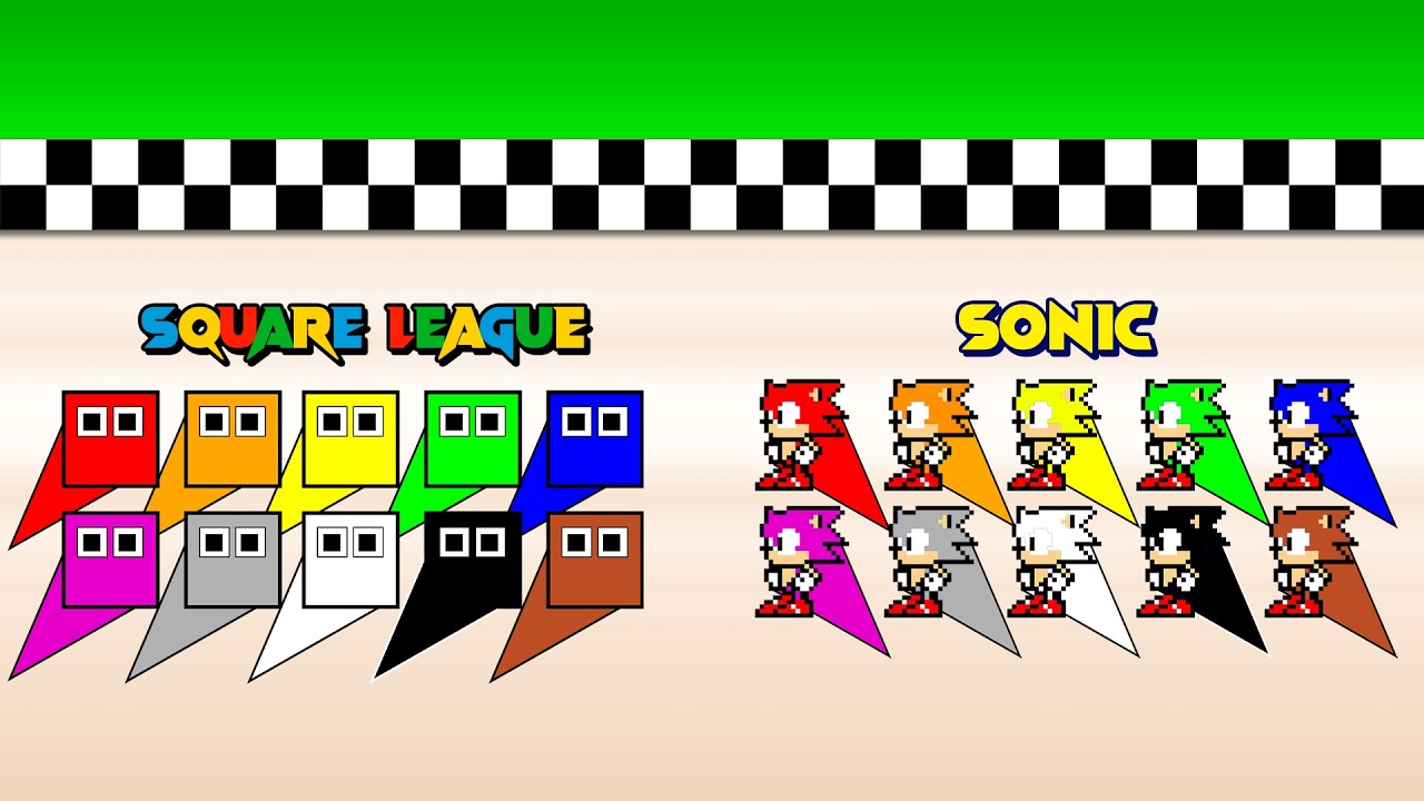 Square League VS Sonic - Elimination Race!
