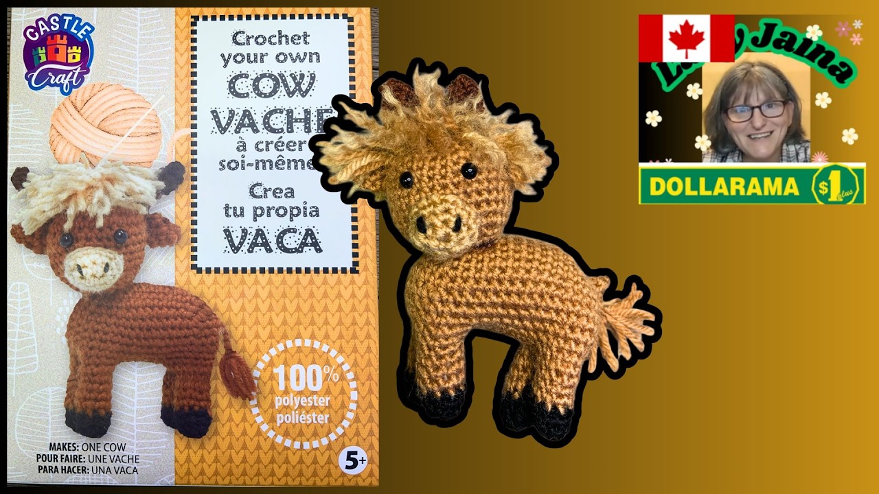 Dollarama Crochet Kit Review | Crochet your own Cow  | 2026
