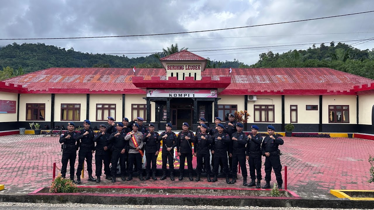 Kunjungan Kerja Dansat Brimob Polda Aceh ke Mako Kompi 1 Batalyon C Pelopor