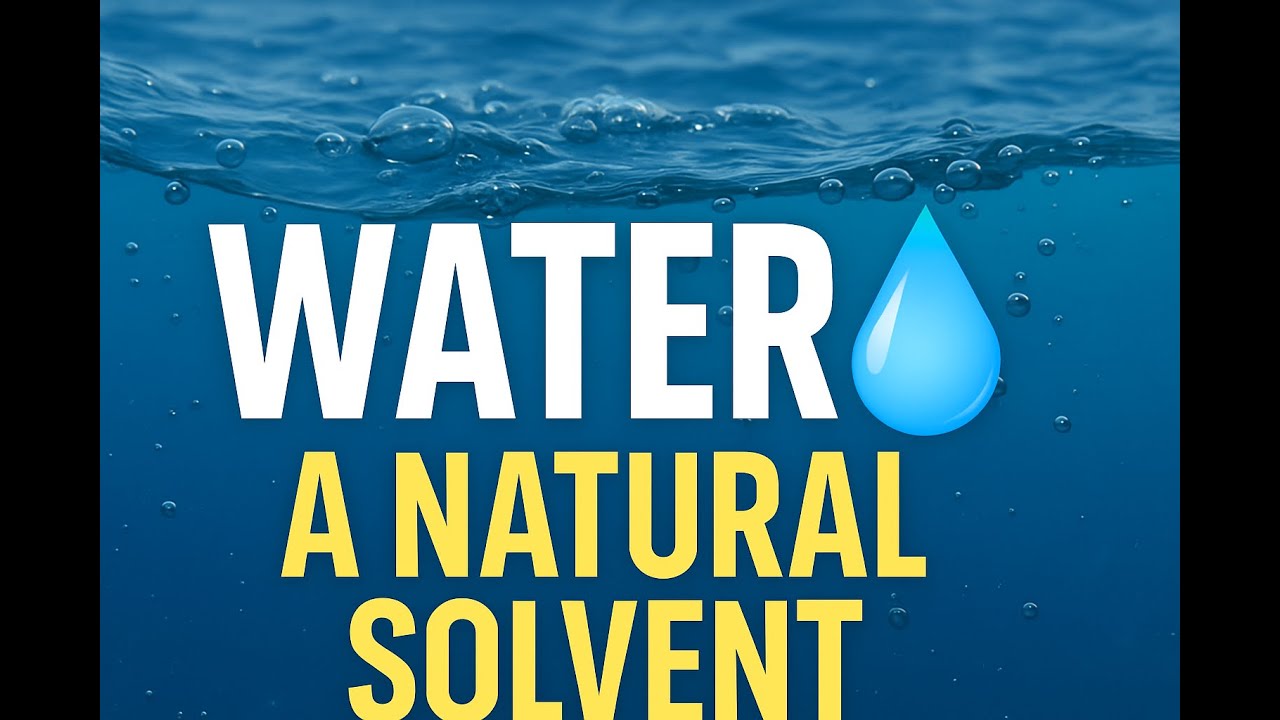💧 Water: As Universal Solvent 🌍 | Science Explained 🔬