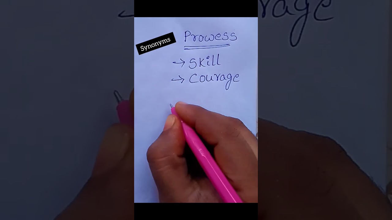 Prowess || Synonyms ||  English Grammar  || Same Meanings