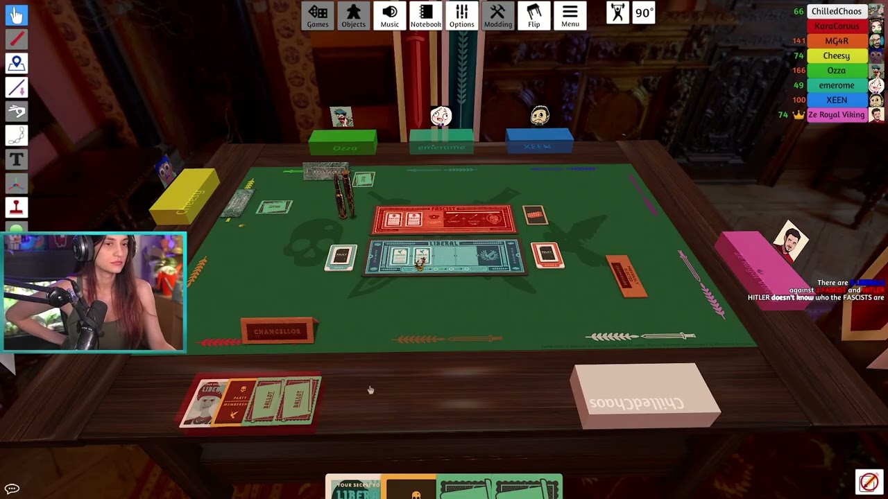SECRET HITLER w/  ZeRoyalViking, ChilledChaos, X33N, Ozza, Cheesy, Greg, and em