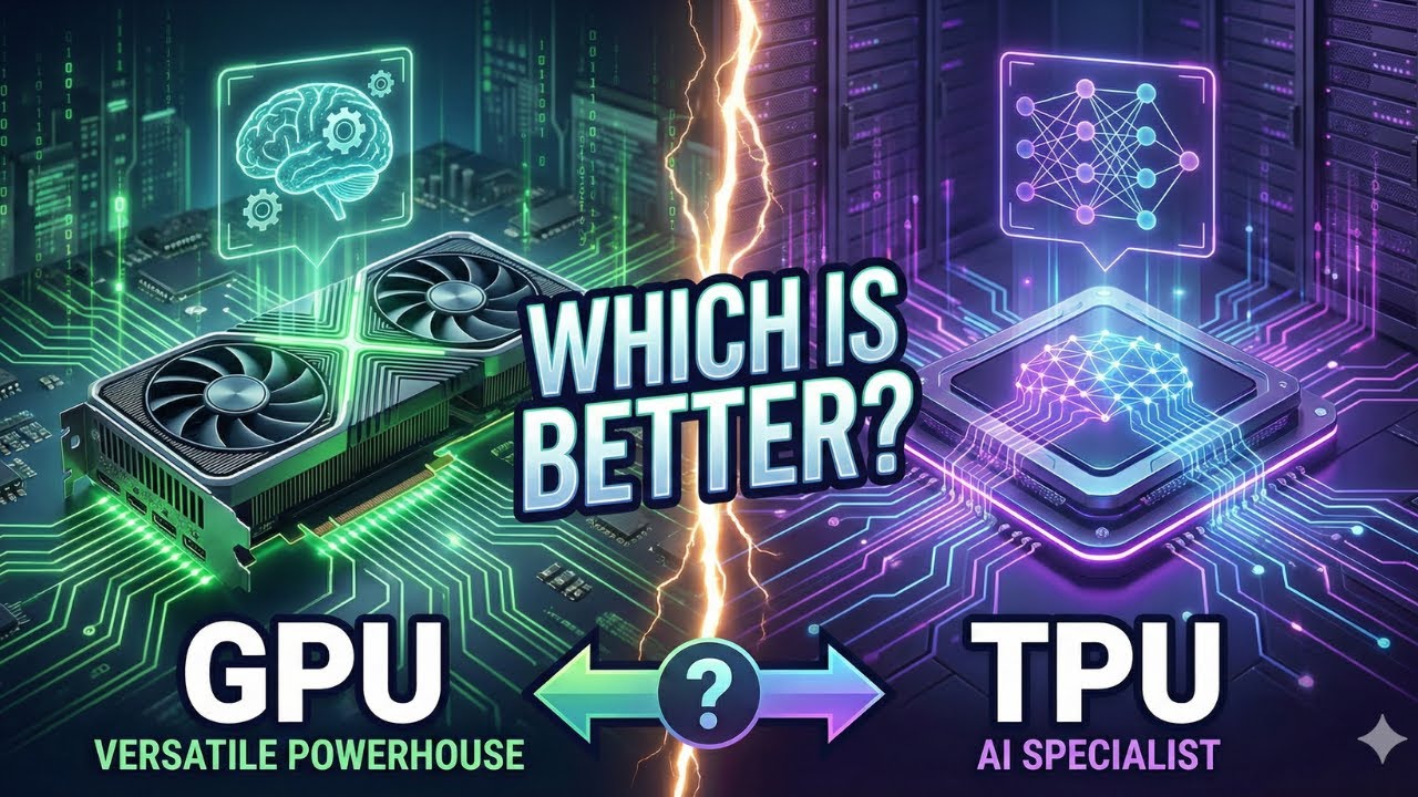 Сравнение графических процессоров Nvidia и TPU от Google.