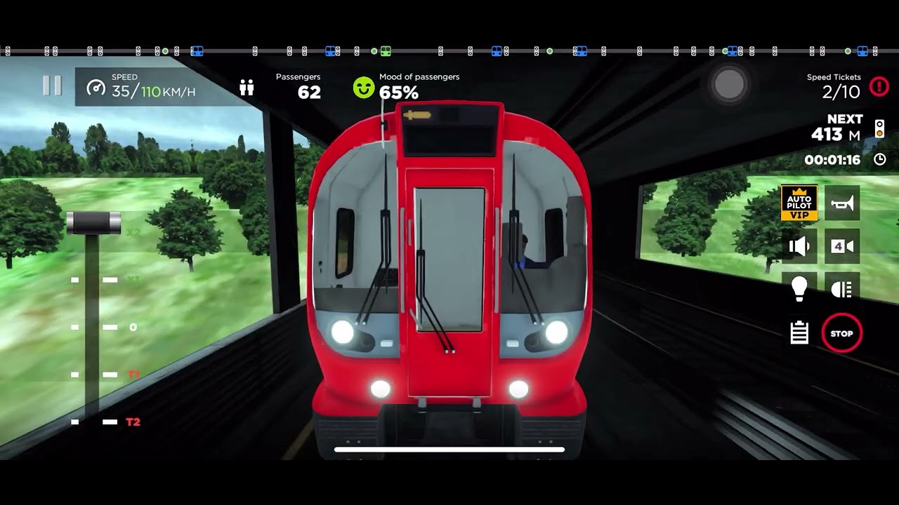 Subway Simulator 3D : Trains Eastern Europe Central Line Route with S8 Stock Train
