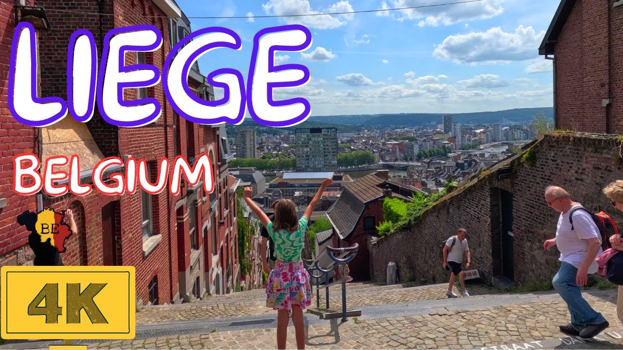 Liege 4k 🇧🇪 | Summer City Tour | HDR 60fps Walking Tour