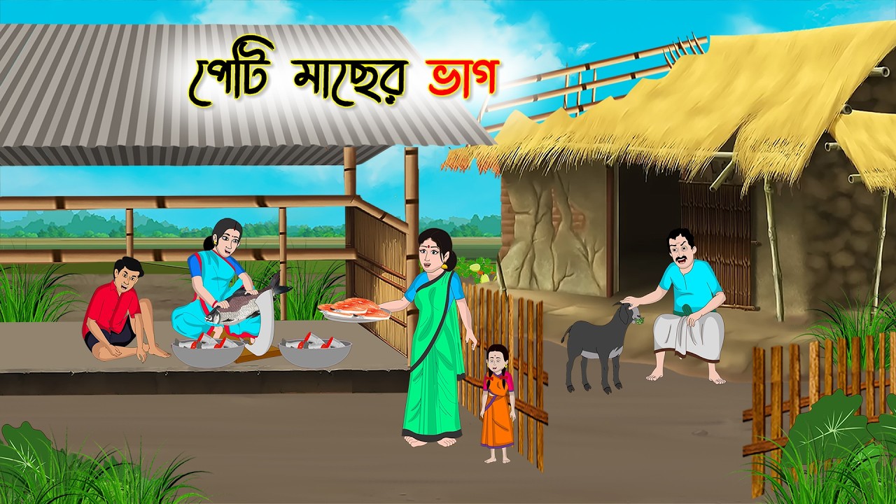 পেটি মাছের ভাগ | Village Story | Thakumar Jhuli | Bangla Cartoon