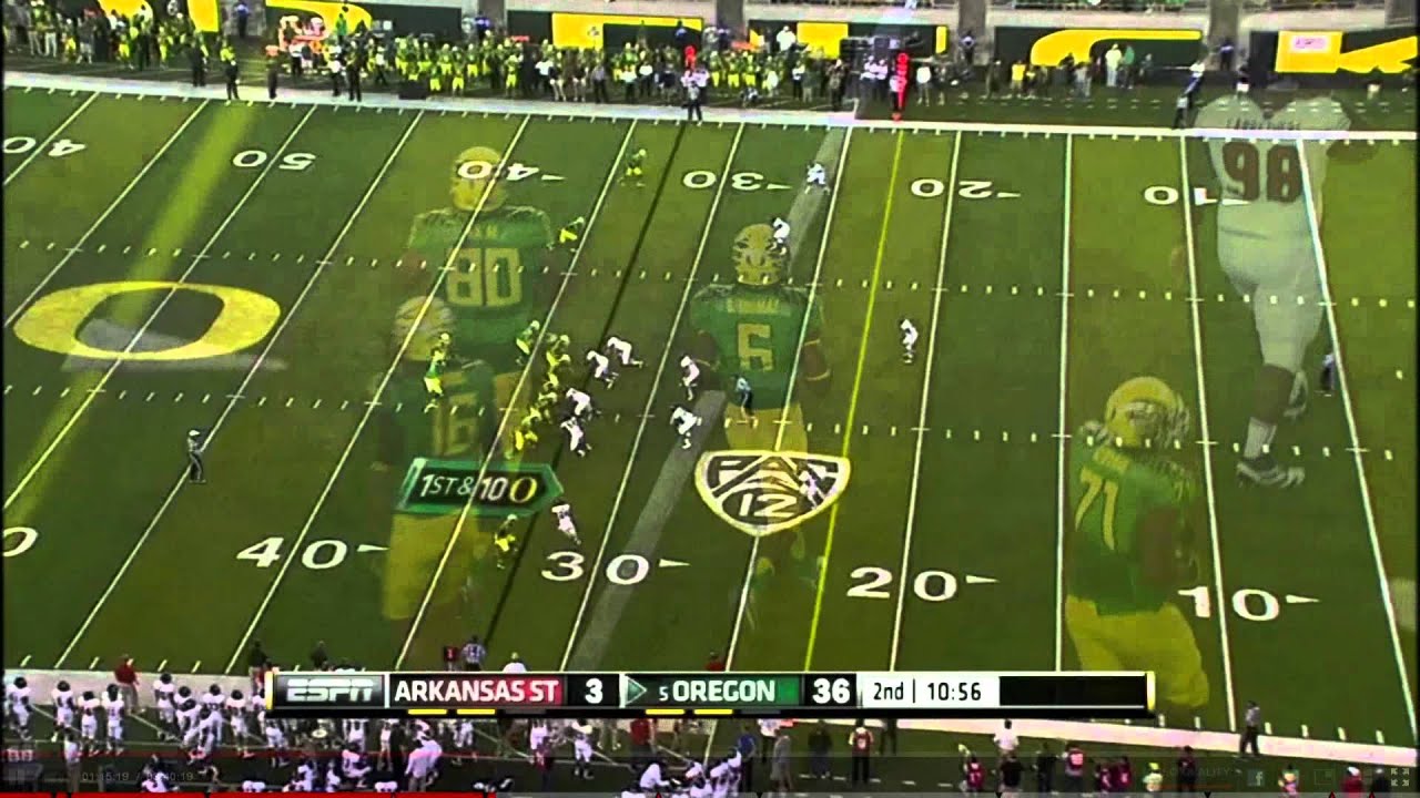 Oregon vs Arkansas State 9/1/2012 - Ducks Highlights