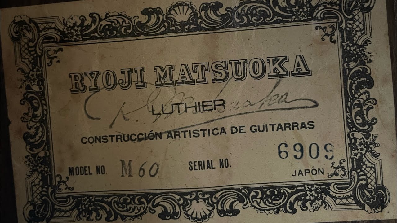 Siêu phẩm cao cấp của Luthier RYOJI MATSUOKA M60 1977 rất đẹp bộ gỗ cẩm BRAZIN rất hiếmLh 0384278420
