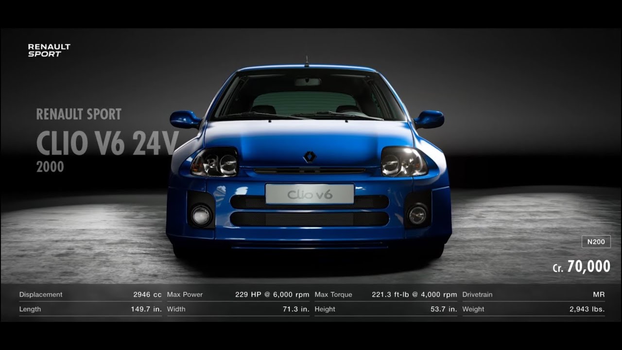 Gran Turismo SPORT Online - Catalunya Spain - Renault Clio Sport V6 24V Onboard