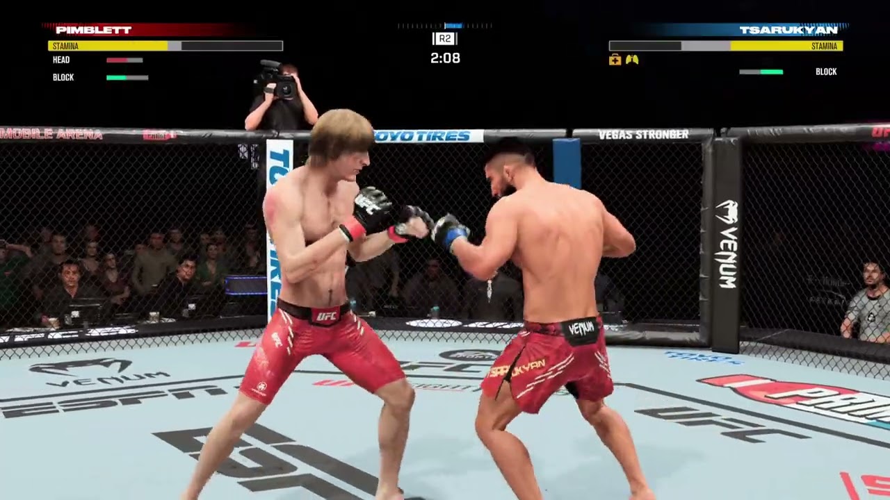 Биохазард (Pimblett) vs Дальнобой (Tsarukyan) - OFC 3 - 1/4 финала №3 - Бой 3 - EA SPORTS UFC 5