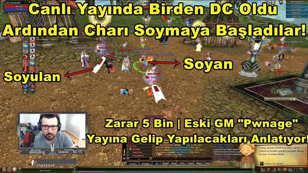 Canlı Yayında Clan Arkadaşının Charını Soydular | Eski GM Yapılacakları Anlattı! | Knight Online
