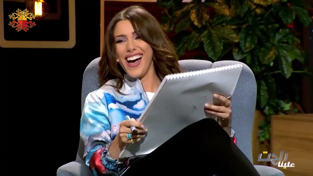 دانييلا رحمة تحدي الرسم مع هشام حداد