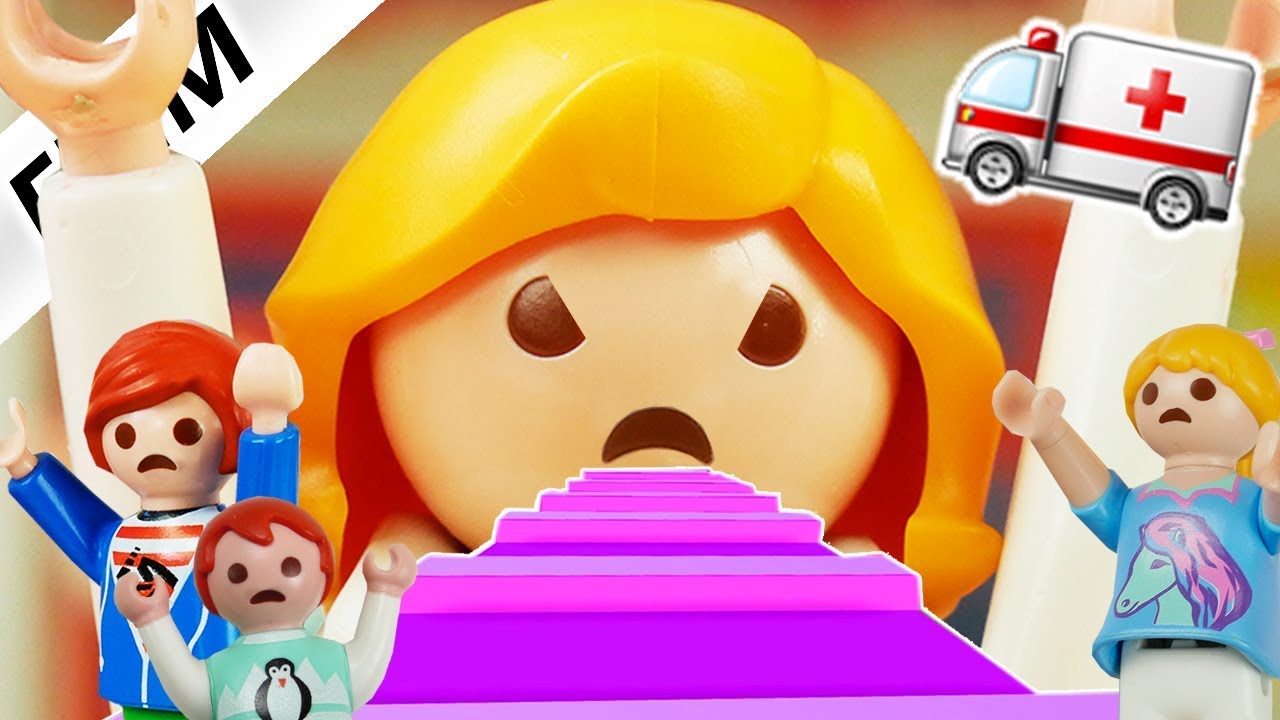 Playmobil Film Deutsch AUS KRANKENHAUS ENTKOMMEN! ARZT IST VERR&Uuml;CKT GEWORDEN! Familie Vogel