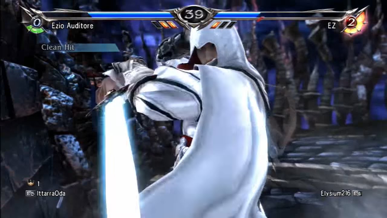 Soulcalibur V: IttarraOda (Ezio) vs. Elysium216 (Ezio) SO MUCH NOODLE!