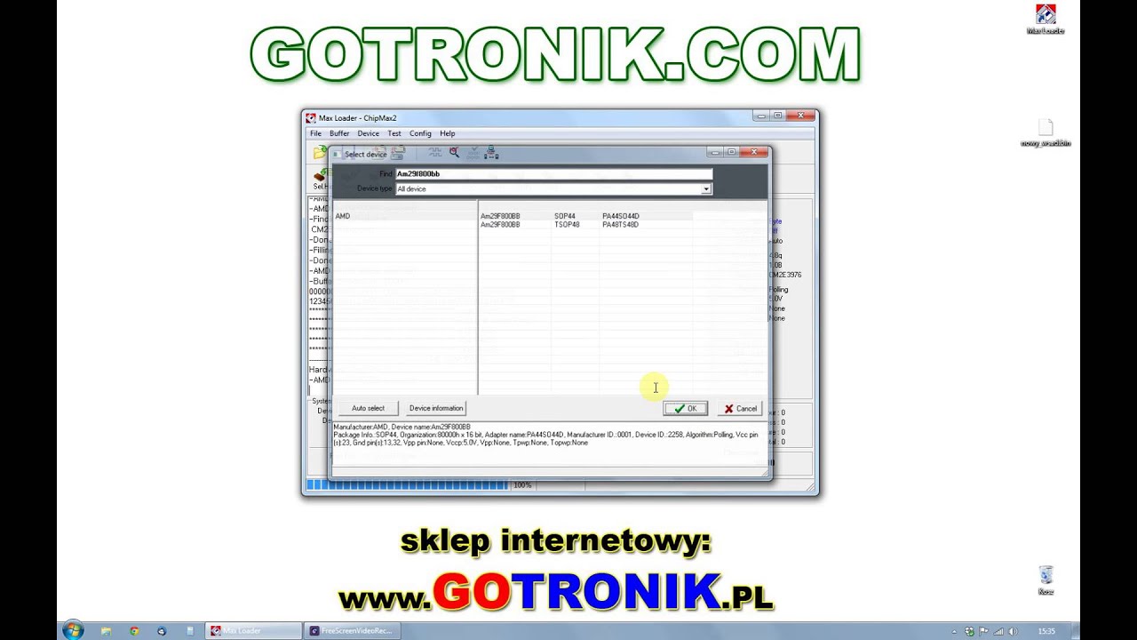 Instrukcja obsługi do programatora ChipMax2