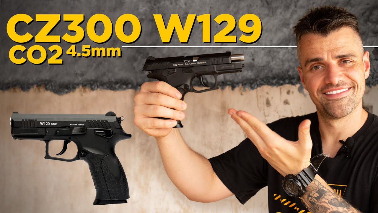 Teste de Tiro com Pistola de Pressão Airgun CZ300 W129 Rossi Full Metal Blowback
