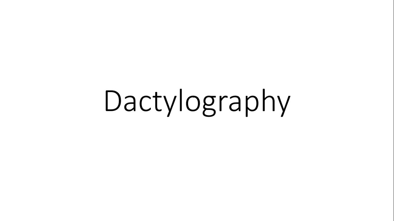 Dactylography (Finger Print System) - Forensic Medicine (FMT)