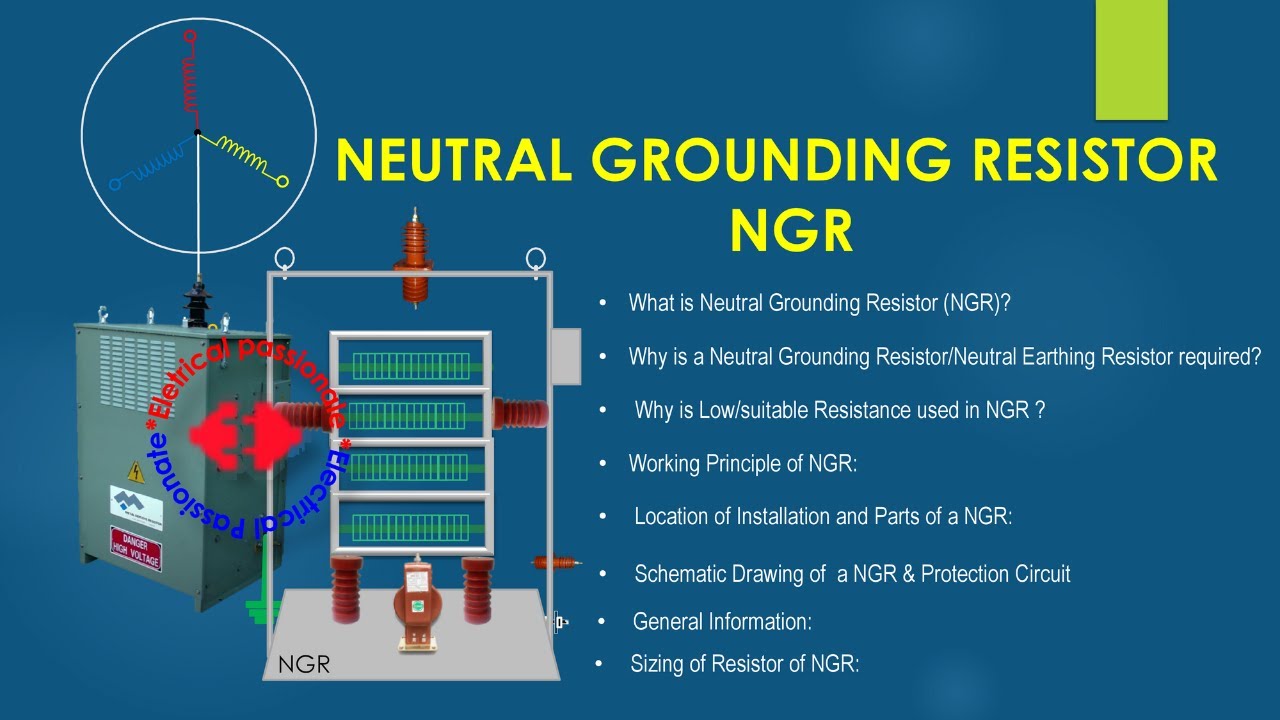 Резистор заземления нейтрали NGR/Расчет сопротивления/Разные части NGR/Принцип работы NGR