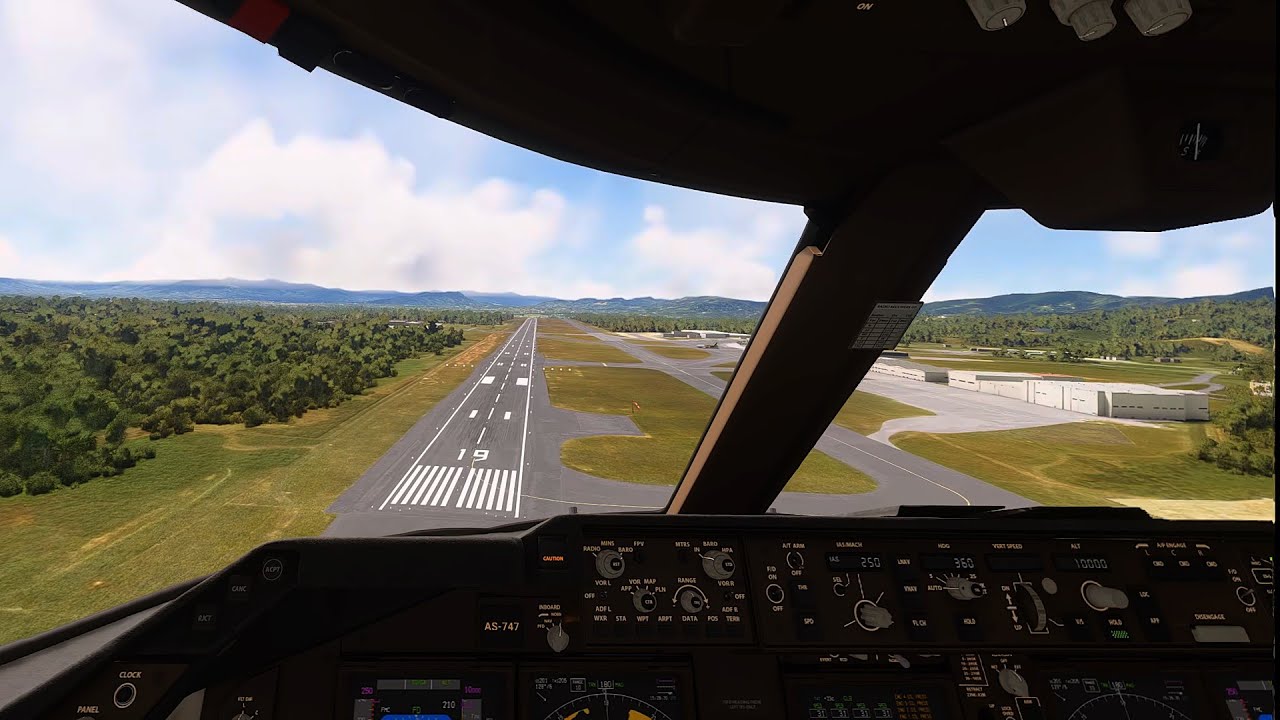 Colombia Jos&eacute; Mar&iacute;a C&oacute;rdova 747 landing engines off (MSFS)
