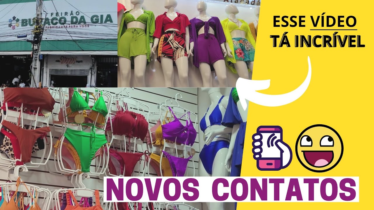 6 contatos de Fabricantes no ATACADO Buraco da Gia Fortaleza - Moda, Biquíni, Infantil, Feminina