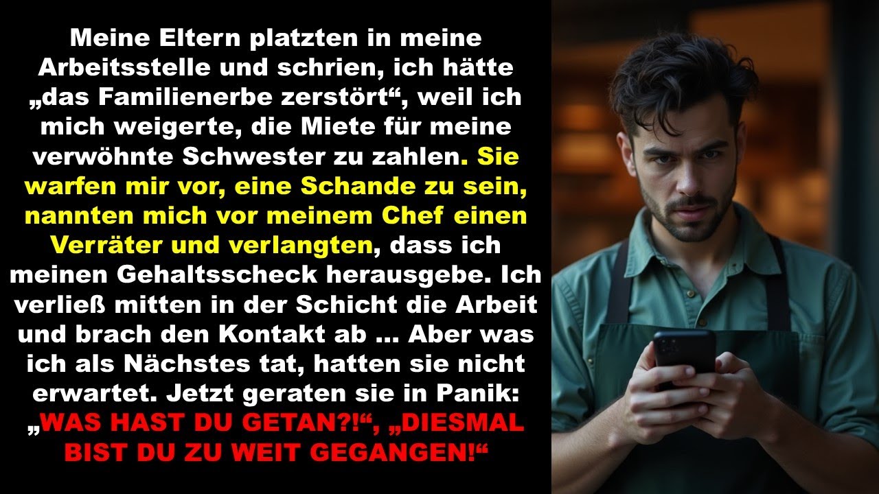 Meine Eltern platzten in meinen Job und schrien, ich hätte „das Familienerbe zerstört“, weil ich..