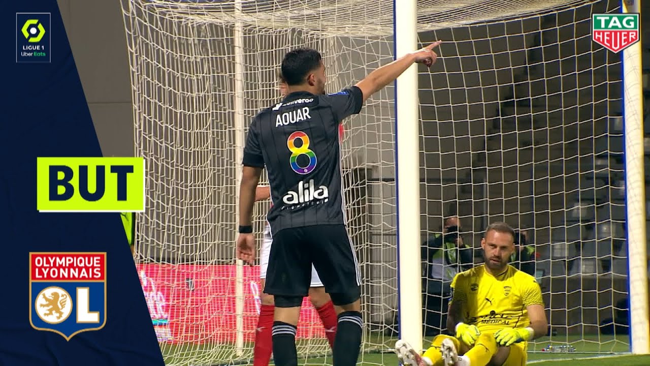 But Houssem AOUAR (55' - OLYMPIQUE LYONNAIS) NÎMES OLYMPIQUE - OLYMPIQUE LYONNAIS (2-5) 20/21