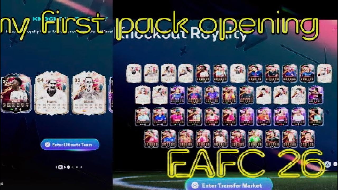My first pack opening on EAFC 26 ultimate team (lets go)episode 1 😀😃