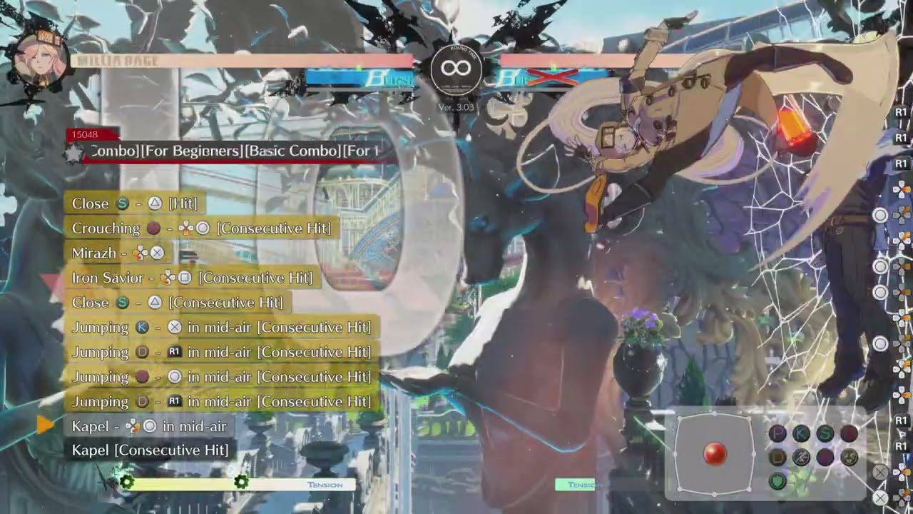 Guilty Gear -Strive-training combo landed
