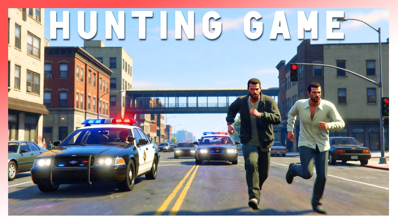 GTA V: Hunting Game #101 - RENNEN TOT WE LIGGEN!