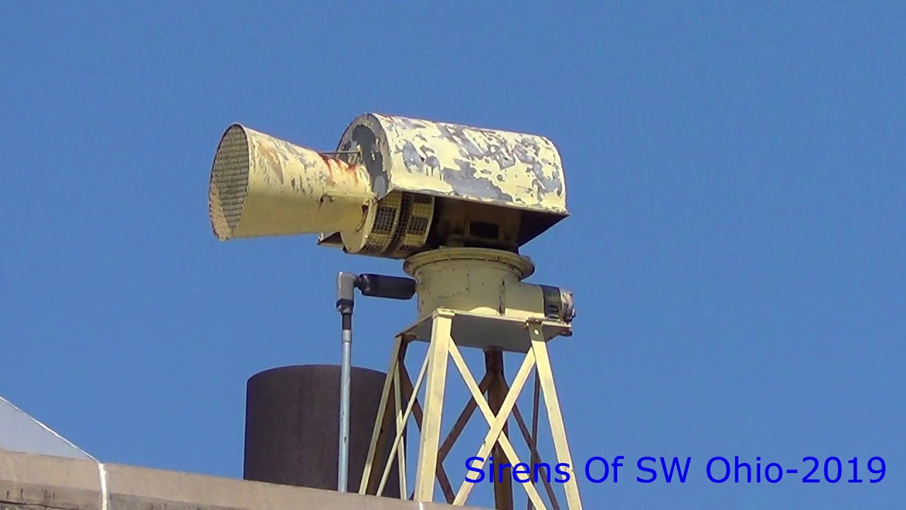 Hamilton, Ohio H.O.R. Si-Rex Siren Test (Full Alert) (Butler County) 8-7-19