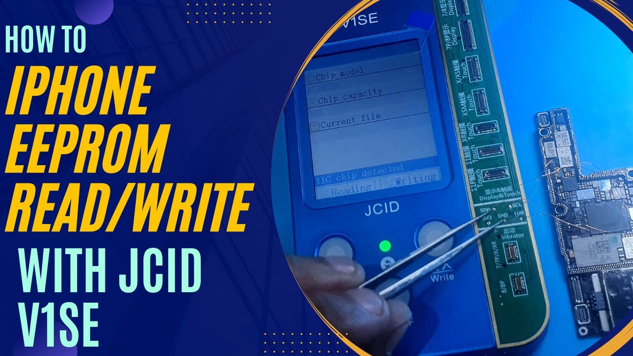 iPhone Baseband Eeprom Read / Write with JC V1SE Programmer Tutorial Video