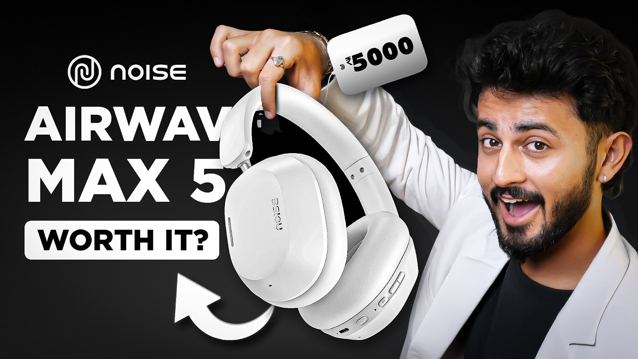 Noise Airwave Max 5 Headphones Review⚡️ Best ANC Headphones under ₹5,000?