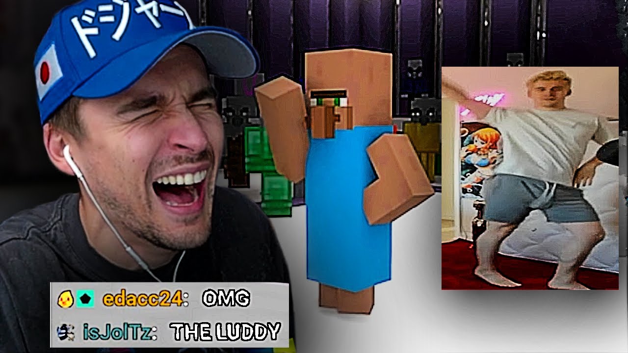Реакция Людвига на упоминание &laquo;Ладди&raquo; в вирусном видео Minecraft
