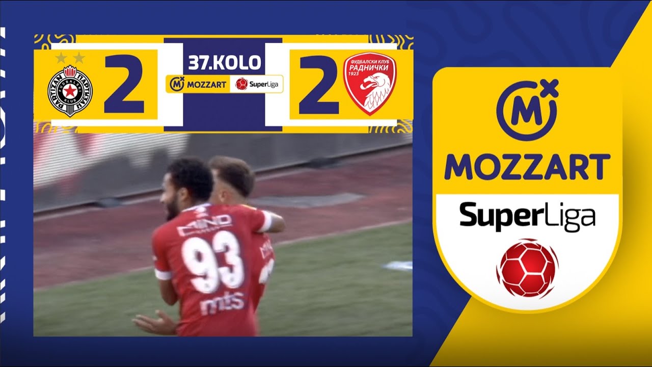 Mozzart Bet Super liga 2023/24 - 37.Kolo: PARTIZAN – RADNIČKI 1923 2:2 (0:1)