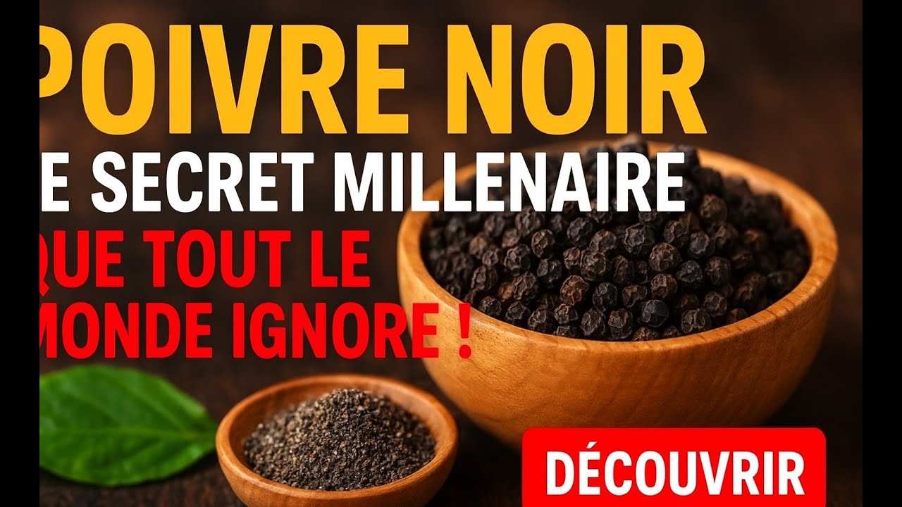 &laquo; POIVRE NOIR  Le secret mill&eacute;naire que tout le monde ignore ! &raquo; #PoivreNoir #Sant&eacute;Naturelle #Bien
