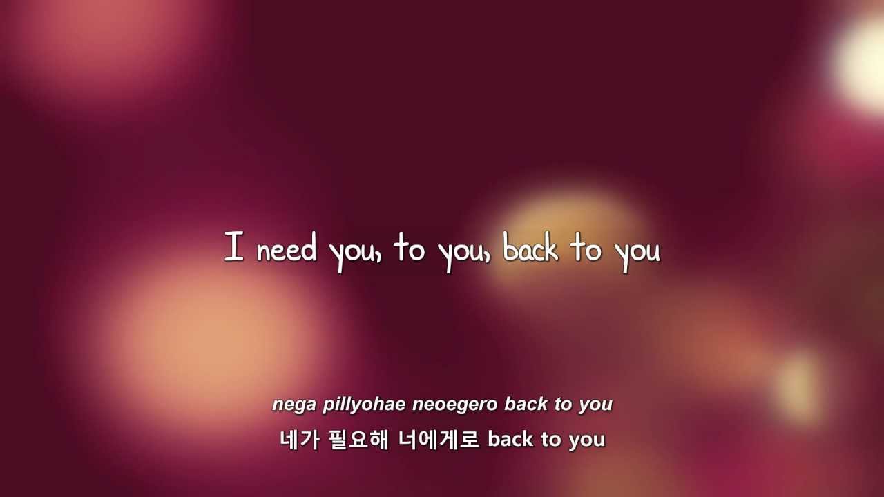 BEAST- Back to You lyrics [Eng. | Rom. | Han.]