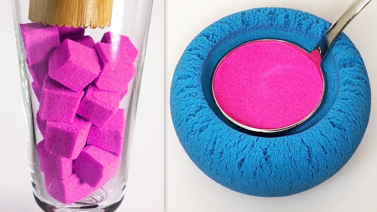 Very Satisfying and Relaxing Compilation 154 Kinetic Sand ASMR