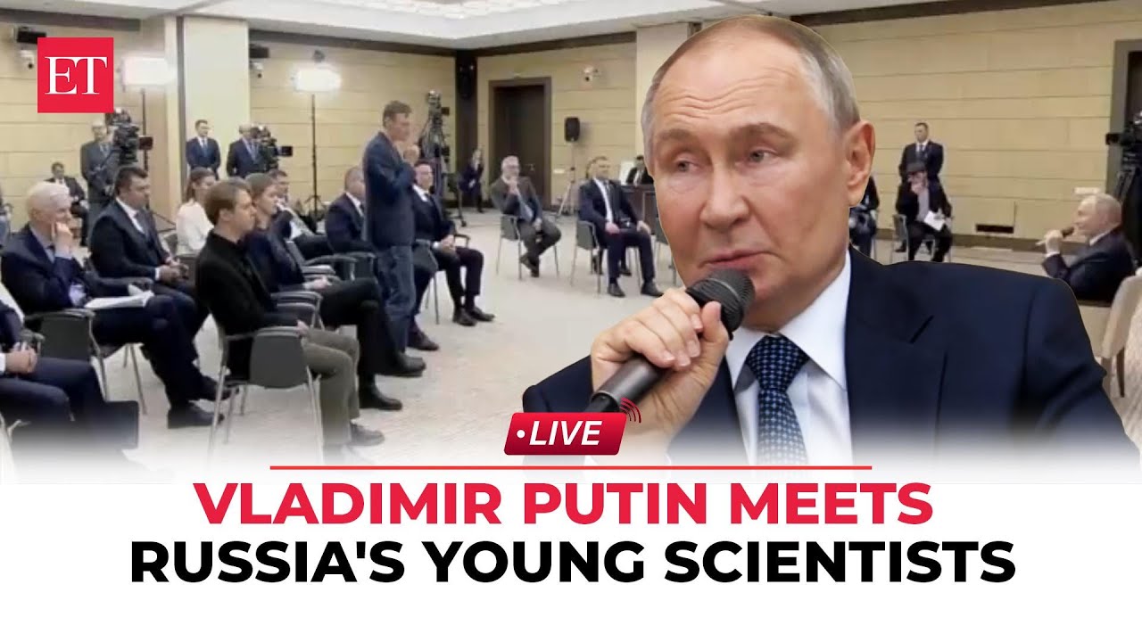 Russian President Vladimir Putin meets young scientists