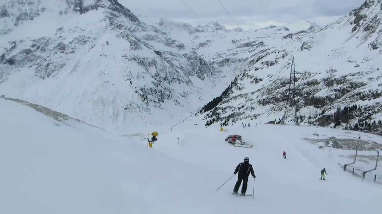 Sportgastein Piste S1 + S1a Schideck von Bergstation Kreuzkogellift bis Mittelstation