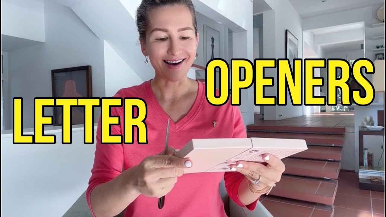 3 Pieces Office Letter Opener Stainless Steel Hand Envelope Slitter Lightweight