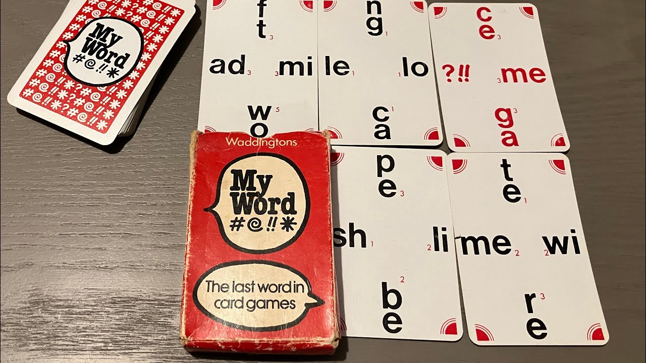 My Word card game. From 1980!