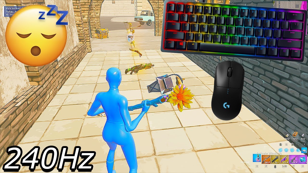 [4K] TILTED ZONE WARS ASMR 🤩 Razer Huntsman Mini Clicky Keyboard Sounds Fortnite 240Hz